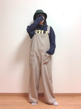 「ディッキーズ(Dickies)」｜「アイテム（サロペット/オーバーオール）」を使った、🍊NATSUみかん🍊さん（レディース・157cm）の春コーディネート