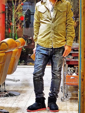 「ZANEROBE（ゼインローブ）のアイテム」を使った、mar-☆さん（メンズ・170cm）の秋コーディネート