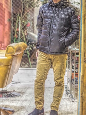 「CANADA GOOSE（カナダグース）のアイテム」を使った、mar-☆さん（メンズ・170cm）の秋コーディネート