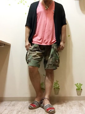 「HTC（エイチティーシー）のアイテム」を使った、mar-☆さん（メンズ・172cm）の夏コーディネート