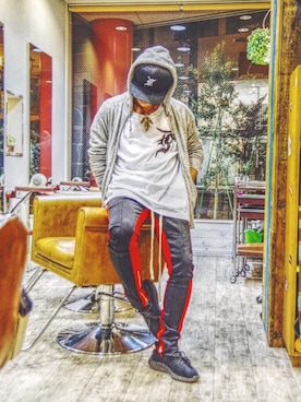 「Yeezy（イージー）のアイテム」を使った、mar-☆さん（メンズ・170cm）の秋コーディネート