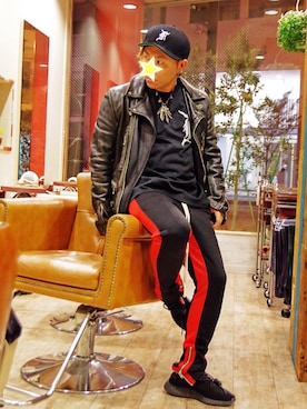 「Yeezy（イージー）のアイテム」を使った、mar-☆さん（メンズ・170cm）の冬コーディネート