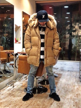 「Ron Herman（ロン ハーマン）のアイテム」を使った、mar-☆さん（メンズ・171cm）の冬コーディネート