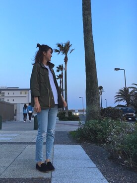 「Levi's（リーバイス）のアイテム（その他アウター）」を使った、s.tさん（レディース・165cm）の春コーディネート