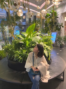 「PLST（プラステ）のアイテム（チェスターコート）」を使った、s.tさん（レディース・165cm）の夏コーディネート