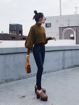 Emoda エモダ のローファー ベージュ系 を使った人気ファッションコーディネート Wear Emoda エモダ のローファー ベージュ系 を使った人気ファッションコーディネート Wear
