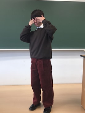 「アイテム（スウェット）」を使った、タタさん（メンズ・163cm・10代）の秋コーディネート