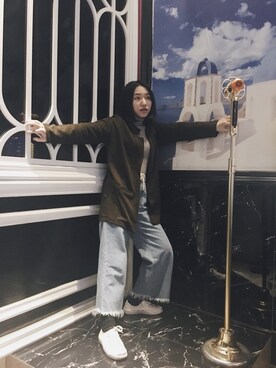 「PULL&BEAR（プルアンドベア）のアイテム（フォーマルスーツ/小物）」を使った、Vanessaさん（レディース・166cm）の春コーディネート