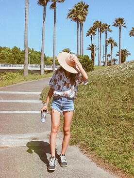 「MACBETH（マクベス）のアイテム」を使った、h2-hitomiさん（レディース・164cm）の春コーディネート