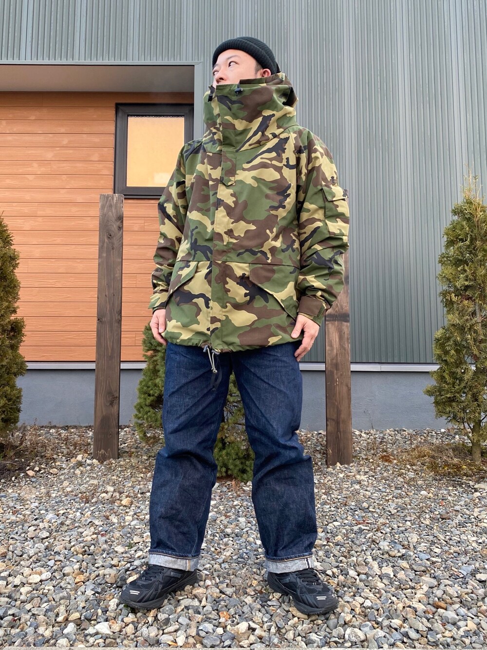 「WAIPER、ミリタリー、ミリタリージャケット、ECWCS、USARMY」｜「WAIPER.incのアイテム（ミリタリージャケット、グリーン系）」を使った、古着チャンネル by ケントさん（メンズ・165cm）の秋コーディネートの1枚目の写真