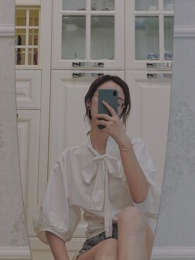 「DW（ディーダブリュー）のアイテム（アクセサリー）」を使った、q圈套uanさん（レディース・170cm）の夏コーディネート