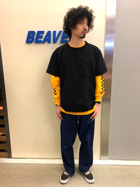 「QUIANA（キアナ）のアイテム」を使った、OGAWAさん（メンズ・175cm）の秋コーディネート