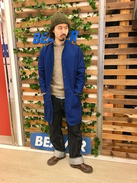 「ジャックパーセル」｜「アイテム（その他アウター）」を使った、OGAWAさん（メンズ・175cm）の冬コーディネート