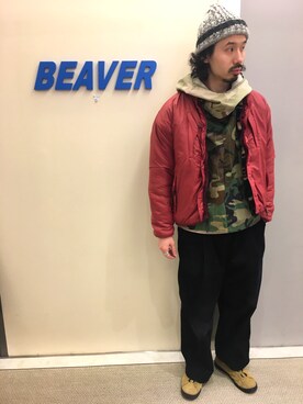 「BURLAP OUTFITTER」｜「アイテム（ブルゾン）」を使った、OGAWAさん（メンズ・175cm）の冬コーディネート