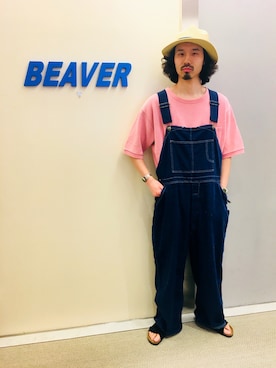 「MANASTASH」｜「アイテム（オールインワン・サロペット）」を使った、OGAWAさん（メンズ・175cm）の夏コーディネート