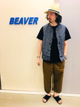 「FUNSET OF ART（ファンセットオブアート）のアイテム」を使った、OGAWAさん（メンズ・175cm）の夏コーディネート