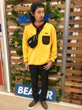「MANASTASH（マナスタッシュ）のアイテム（バッグ）」を使った、OGAWAさん（メンズ・175cm）の秋コーディネート