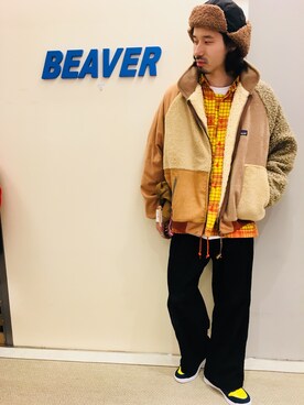「gilet（ジレ）のアイテム」を使った、OGAWAさん（メンズ・175cm）の秋コーディネート