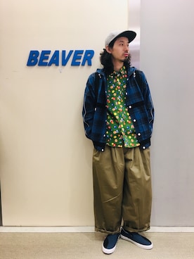 「is-ness（イズネス）のアイテム」を使った、OGAWAさん（メンズ・175cm）の冬コーディネート