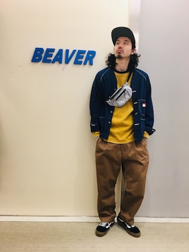 「BURLAP OUTFITTER」｜「アイテム（ブルゾン）」を使った、OGAWAさん（メンズ・175cm）の冬コーディネート