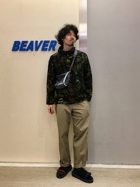「メッシュTシャツ」｜「アイテム（ジャケット/アウター）」を使った、OGAWAさん（メンズ・175cm）の春コーディネート