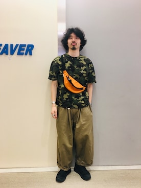 「is-ness（イズネス）のアイテム」を使った、OGAWAさん（メンズ・175cm）の春コーディネート