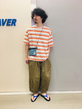 「is-ness（イズネス）のアイテム」を使った、OGAWAさん（メンズ・175cm）の春コーディネート