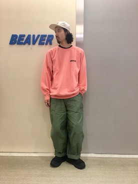 「AlexanderLeeChang（アレキサンダーリーチャン）のアイテム（キャップ）」を使った、OGAWAさん（メンズ・175cm）の夏コーディネート