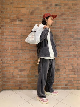 「ALDIES（アールディーズ）のアイテム（帽子）」を使った、OGAWAさん（メンズ・175cm）の秋コーディネート