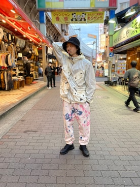 「and wander（アンドワンダー）のアイテム（ジャケット/アウター）」を使った、OGAWAさん（メンズ・175cm）の春コーディネート