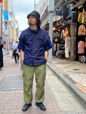 「FUNSET OF ART（ファンセットオブアート）のアイテム」を使った、OGAWAさん（メンズ・175cm）の夏コーディネート