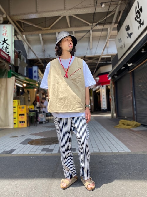 PORTER CLASSIC チノプルオーバーベスト カーキ 20200611160009804_500.jpg