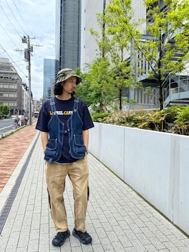 「snowpeak」｜「アイテム（サンダル）」を使った、OGAWAさん（メンズ・175cm）の夏コーディネート