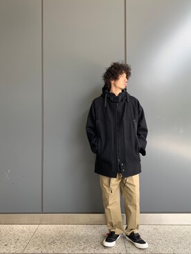 「meanswhile（ミーンズワイル）のアイテム（パンツ）」を使った、OGAWAさん（メンズ・175cm）の秋コーディネート