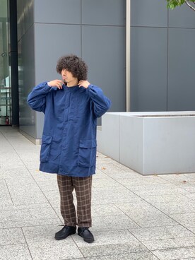 「BEAVER上野」｜「アイテム（モッズコート）」を使った、OGAWAさん（メンズ・175cm）の秋コーディネート