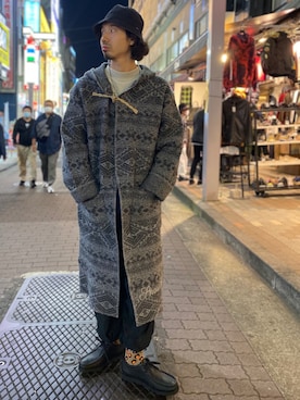 「BEAVER上野」｜「アイテム（その他アウター）」を使った、OGAWAさん（メンズ・175cm）の秋コーディネート