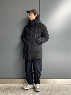 「BEAVER上野」｜「アイテム（ダウンジャケット/コート）」を使った、OGAWAさん（メンズ・175cm）の秋コーディネート