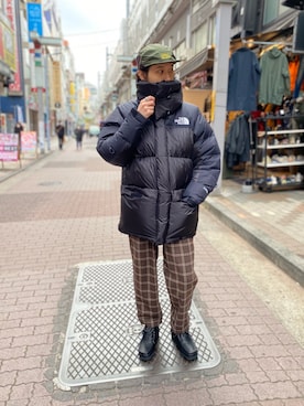 「BEAVER上野」｜「アイテム（ダウンジャケット/コート）」を使った、OGAWAさん（メンズ・175cm）の秋コーディネート