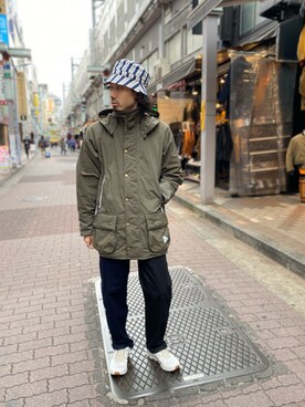and wander × Barbour/アンドワンダー × バブアー Barbour rip jacket