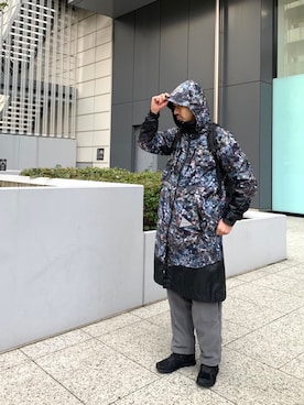 「MANASTASH（マナスタッシュ）のアイテム（スウェットパンツ）」を使った、OGAWAさん（メンズ・175cm）の冬コーディネート