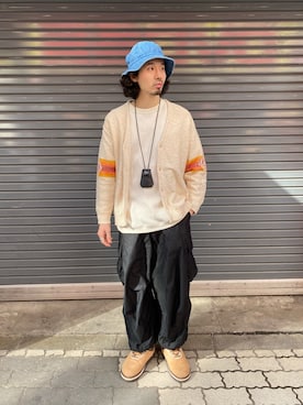 「MANASTASH（マナスタッシュ）のアイテム（キーケース/キーアクセサリー）」を使った、OGAWAさん（メンズ・175cm）の冬コーディネート