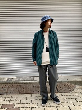 「MANASTASH（マナスタッシュ）のアイテム（キーケース/キーアクセサリー）」を使った、OGAWAさん（メンズ・175cm）の冬コーディネート