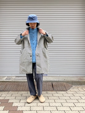 「COBRA CAPS（コブラキャップス）のアイテム」を使った、OGAWAさん（メンズ・175cm）の冬コーディネート