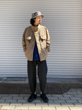 「WILD THINGS（ワイルドシングス）のアイテム（ブルゾン）」を使った、OGAWAさん（メンズ・175cm）の冬コーディネート