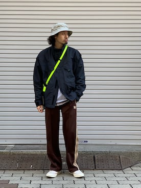 「MANASTASH（マナスタッシュ）のアイテム（PC・スマホグッズ/家電）」を使った、OGAWAさん（メンズ・175cm）の春コーディネート