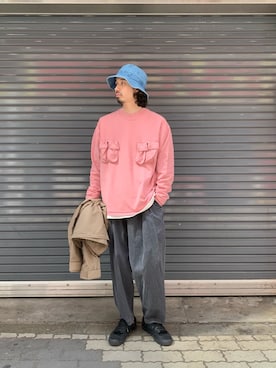 「WILD THINGS（ワイルドシングス）のアイテム（ブルゾン）」を使った、OGAWAさん（メンズ・175cm）の春コーディネート