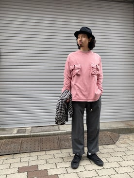 「BEAVER上野」｜「アイテム（スラックス）」を使った、OGAWAさん（メンズ・175cm）の冬コーディネート