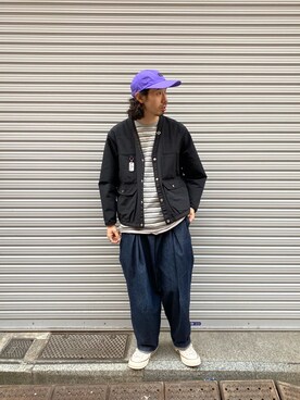 「BEAVER上野」｜「アイテム（ブルゾン）」を使った、OGAWAさん（メンズ・175cm）の春コーディネート