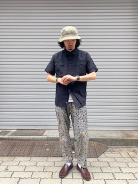 「COBRA CAPS（コブラキャップス）のアイテム」を使った、OGAWAさん（メンズ・175cm）の春コーディネート
