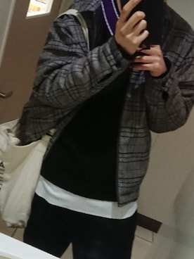 「ショッピング」｜「アイテム（ブルゾン）」を使った、ryouichiさん（メンズ・183cm）の冬コーディネート